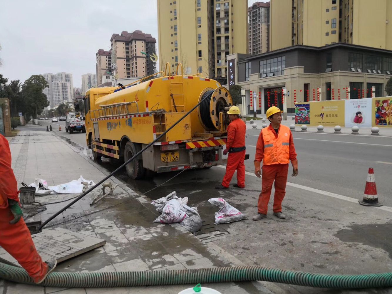 南海排污管道清淤-管道清洗