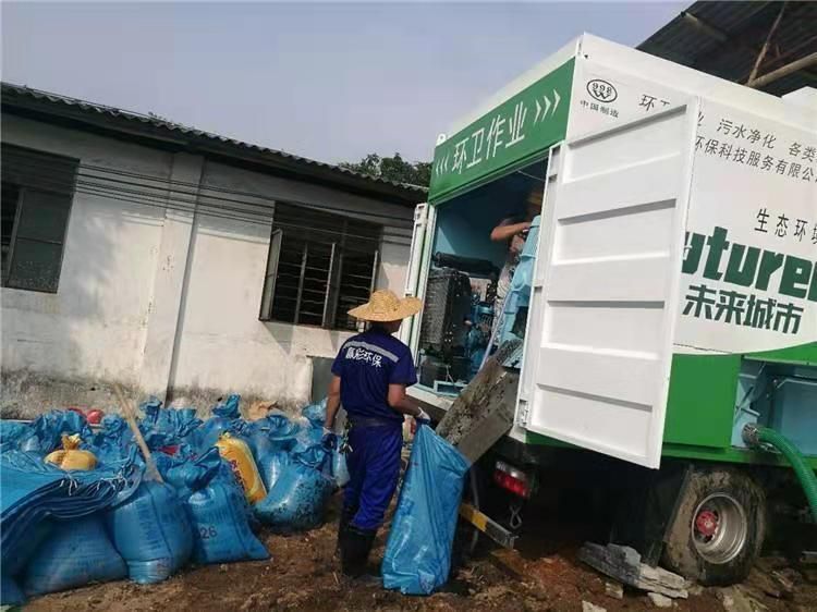 南海工业污泥压干处理